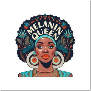 Melanin Queen Posters and Art